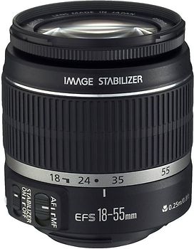 Canon EF-S 18-55 mm F3.5-5.6 IS 58 mm Filtergewinde (Canon EF-S Anschluss) schwarz