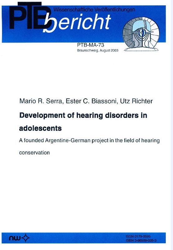 Development of hearing disorders in adolescents