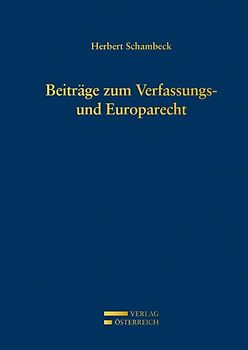 Beiträge zum Verfassungs- und Europarecht