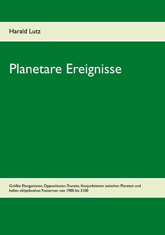 Planetare Ereignisse