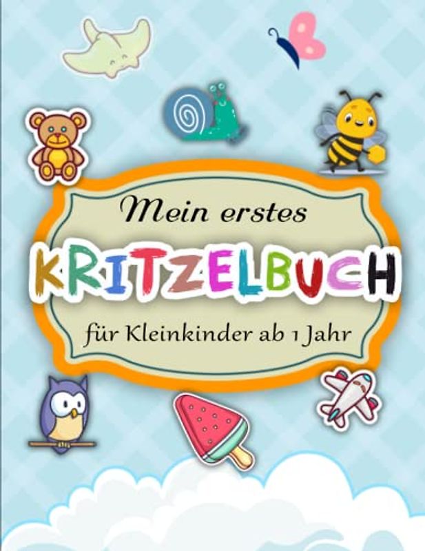 Mein erstes Malbuch für Kleinkinder ab 1 Jahr - Wunderschöne: Lustig und Einfachen Malbuch für Kleinkinder ab 1 Jahre Einschließlich Tiere, Gemüse, ... Mehr | 50 Zauberhafte Motive Zum Entspannen