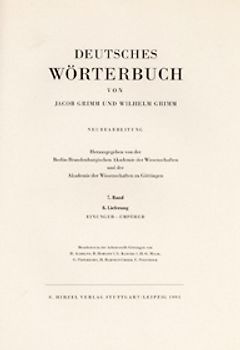 Grimm, Dt.  Wörterbuch Neubearbeitung