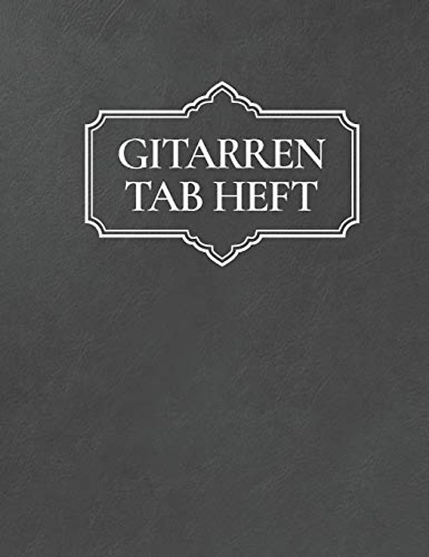 Gitarren Tab Heft: Gitarrenbuch mit leeren Tabulaturlinien und Akkorddiagrammen