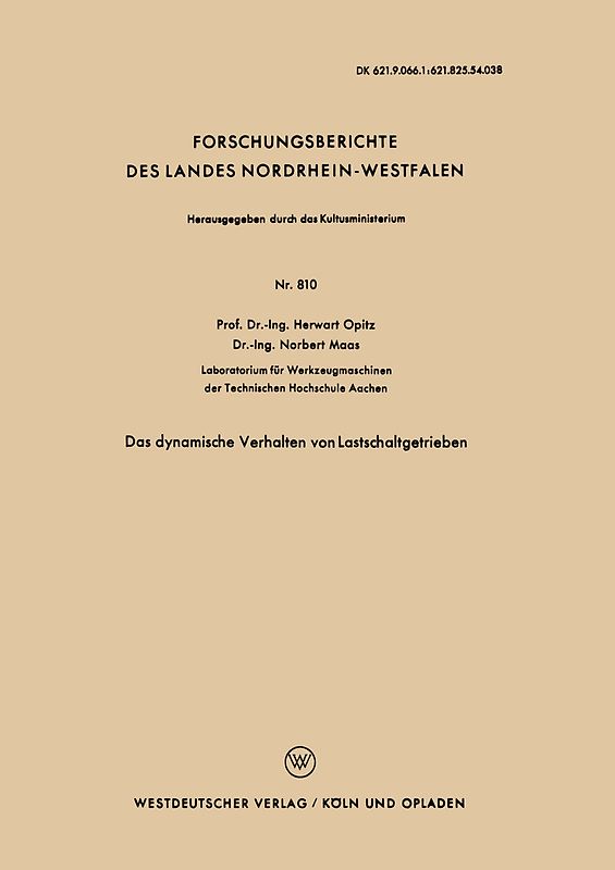 Das dynamische Verhalten von Lastschaltgetrieben