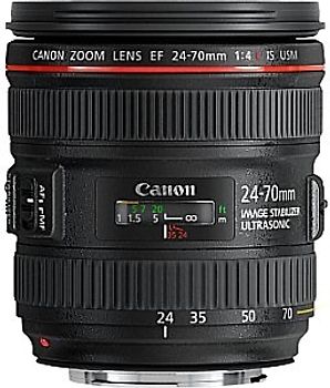 Canon EF 24-70 mm F4.0 IS L USM 77 mm Filtergewinde (Canon EF Anschluss) schwarz