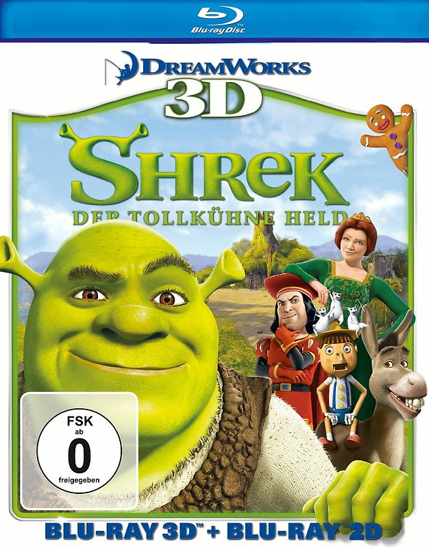 Shrek - Der tollkühne Held (Blu-ray 3D, + Blu-ray 2D) Blu-ray Disc