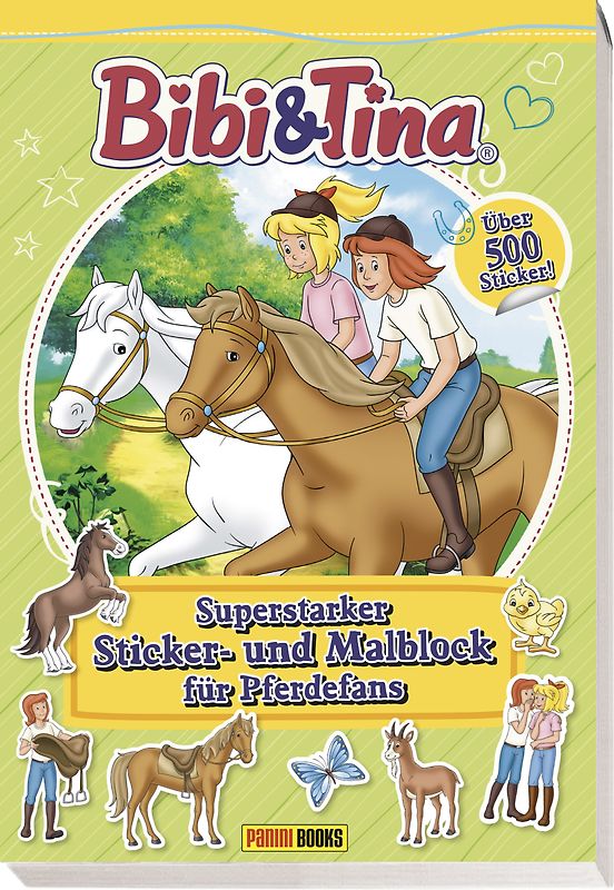 Bibi & Tina: Superstarker Sticker- und Malblock für Pferdefans