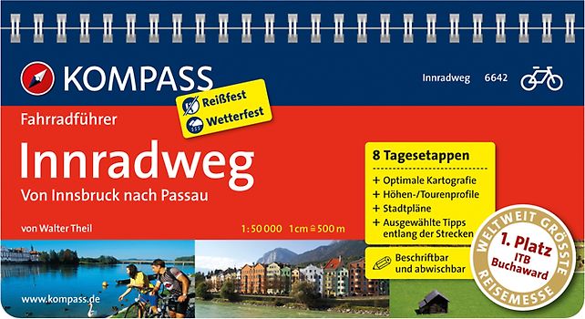 KOMPASS Fahrradführer Innradweg, Von Innsbruck nach Passau