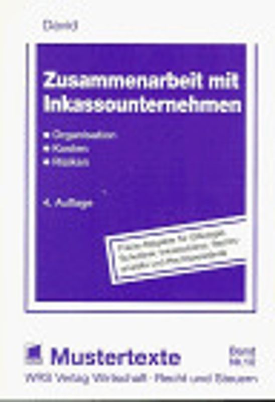 Zusammenarbeit mit Inkassounternehmen