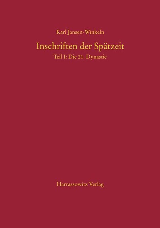 Inschriften der Spätzeit