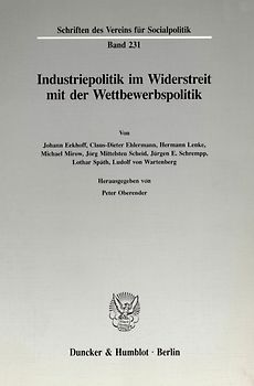 Industriepolitik im Widerstreit mit der Wettbewerbspolitik.