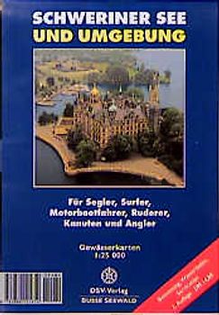 Schweriner See und Umgebung. Gewässerkarte 1:25000