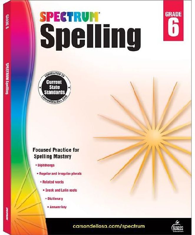 Spectrum Spelling, Grade 6