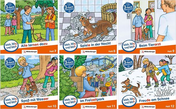 Paket – Mats, Mila und Molli – Heft 7–12, Schwierigkeitsstufe C