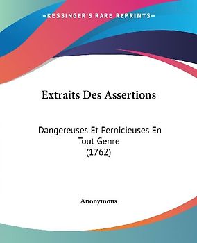 Extraits Des Assertions