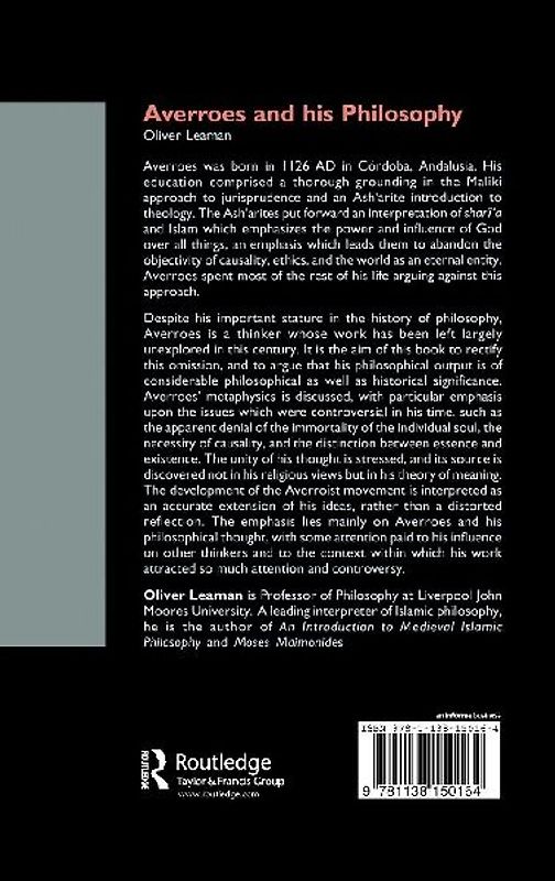 Averroes and His Philosophy