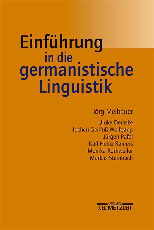 Einführung in die germanistische Linguistik
