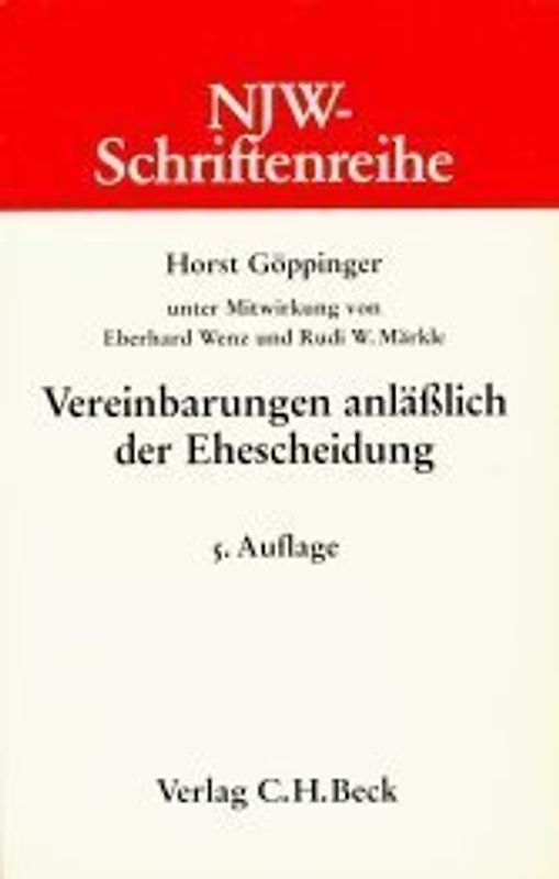 Vereinbarungen anlässlich der Ehescheidung. Die vertragliche Regelung der zivil-, steuer- und sozialrechtlichen Folgen