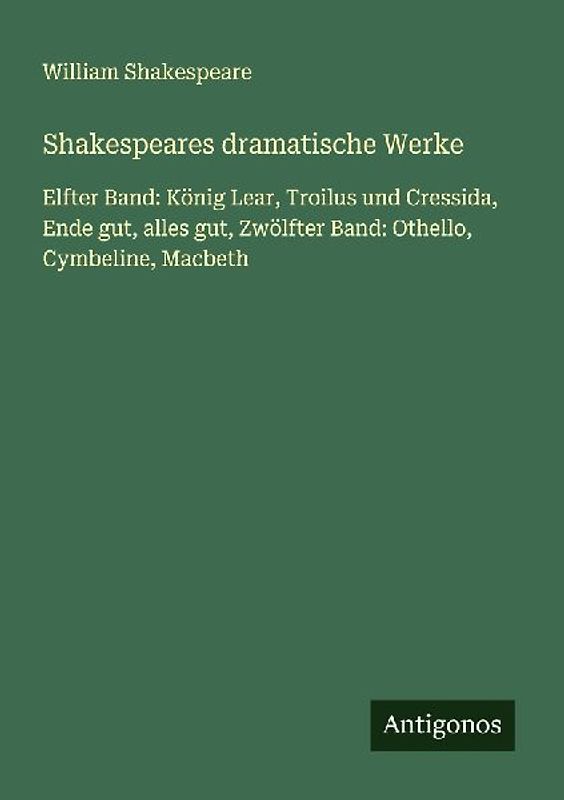 Shakespeares dramatische Werke