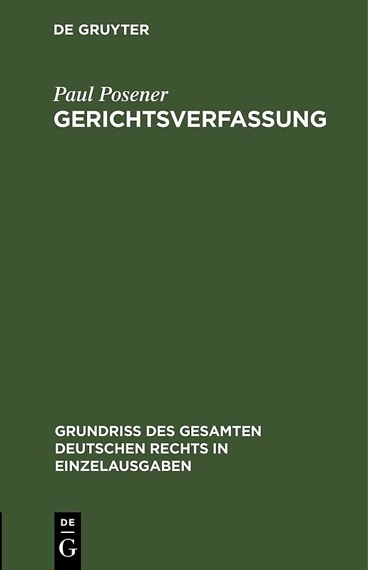 Gerichtsverfassung