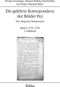 Die gelehrte Korrespondenz der Brüder Pez