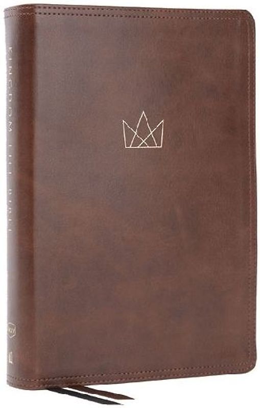 Kingdom Life Bible: Joining God's Mission to Save the World (NKJV, Brown Leathersoft, Red Letter, Comfort Print)