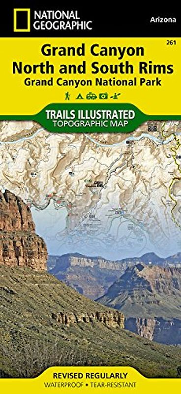 Grand Canyon, Bright Angel & North/South Rim. NATIONAL GEOGRAPHIC Trails Illustrated National Parks