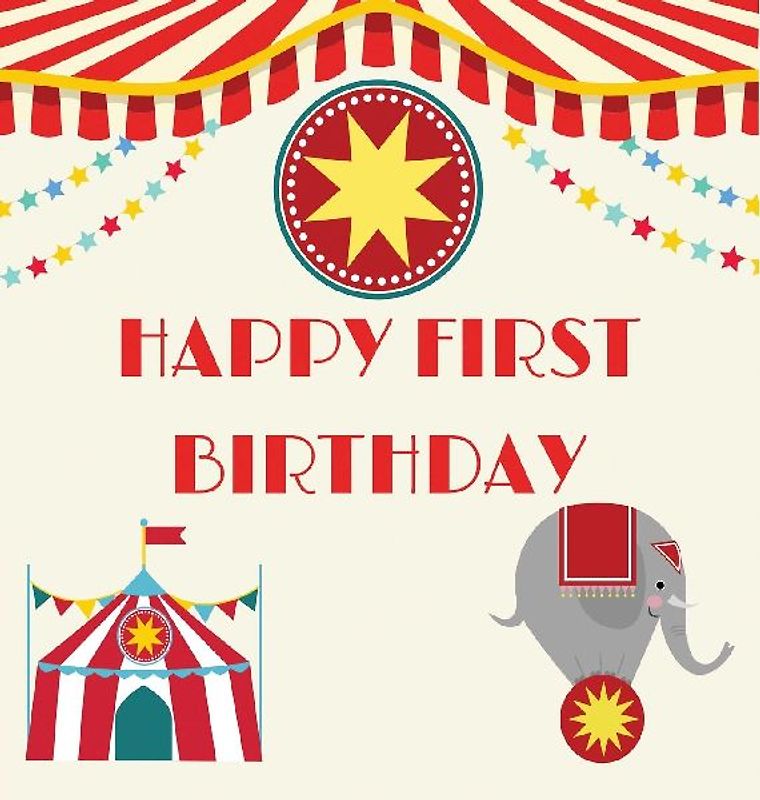 First birthday guest book (Hardcover)