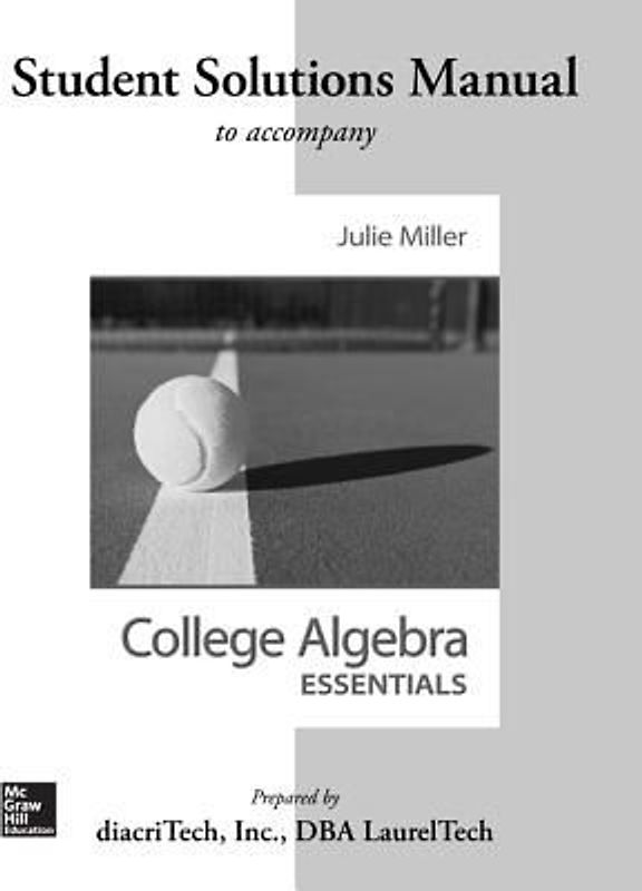 Students Solutions Manual for College Algebra Essentials