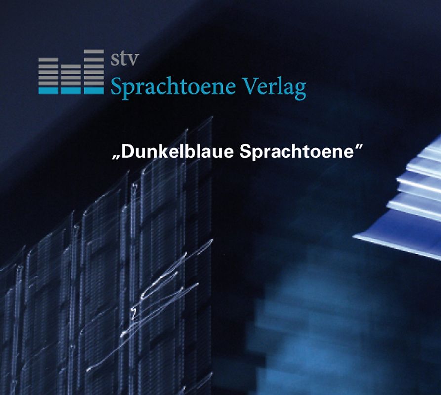 Dunkelblaue Sprachtoene