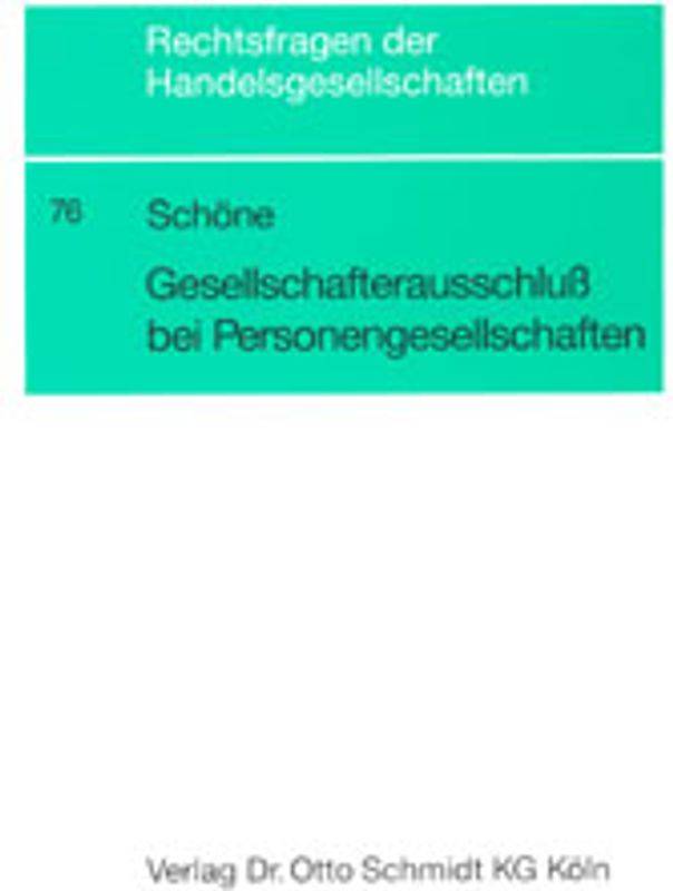 Gesellschafterausschluss bei Personengesellschaften