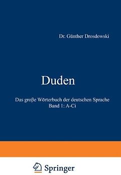 Duden - Das große Wörterbuch der deutschen Sprache in zehn Bänden - Band 1