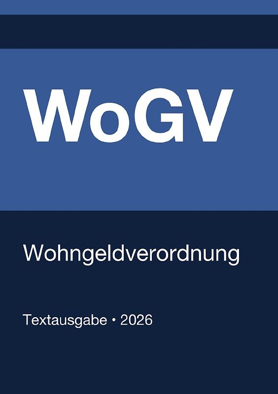 WoGV - Wohngeldverordnung (Deutschland) 2026
