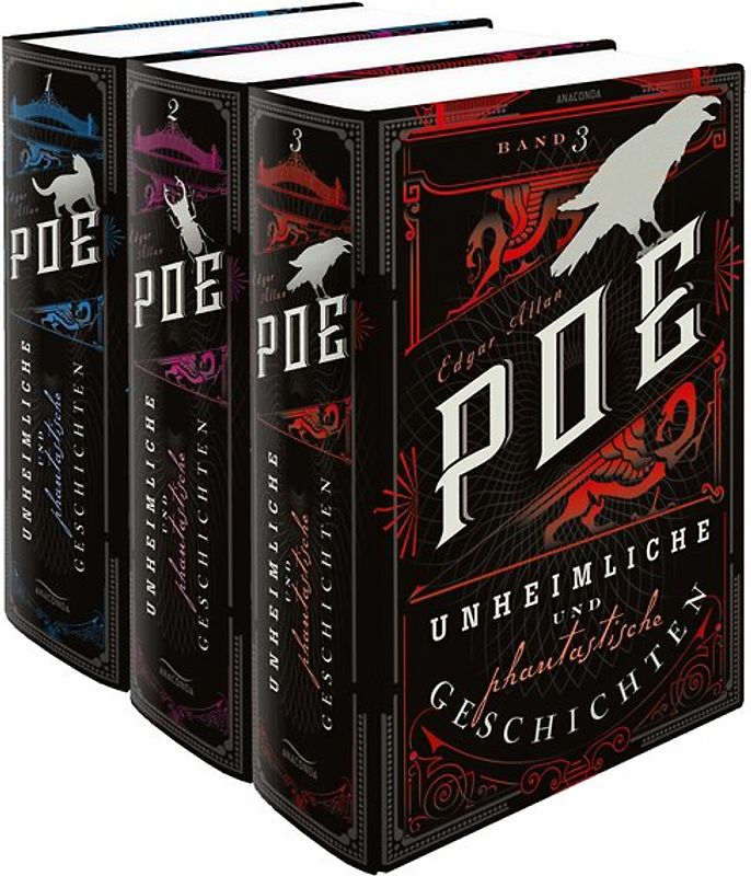 Edgar Allan Poe, Unheimliche und phantastische Geschichten (3 Bände)