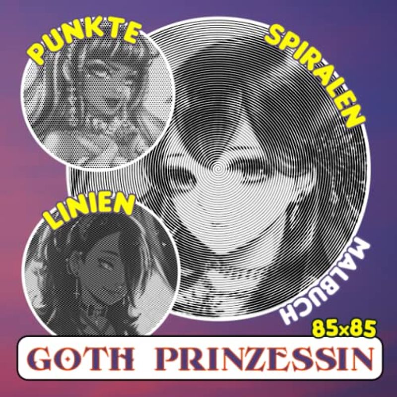 Goth Prinzessin Punkte Linien Spiralen Malbuch: Ein überraschendes Geschenk für Horrorfans mit 30 Dark Princess Bildern im Inneren | Entspannungs- und Kreativitätsgeschenke