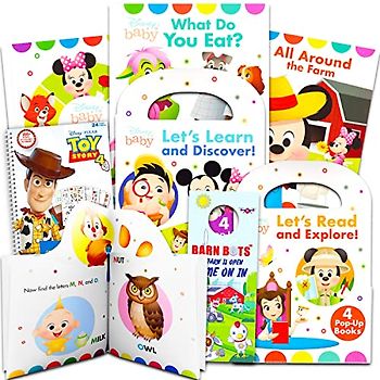 Pixar Pop Up Book Set for Kids, Toddlers - Bundle with 6 Disney Pop Up Story Books Featuring Cars, Toy Story, Finding Nemo, More with Stickers | Disney Storybook Collection