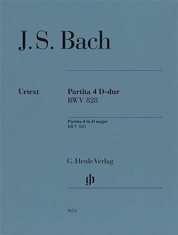 Partita Nr. 4 D-dur BWV 828: Besetzung: Klavier zu zwei Händen (G. Henle Urtext-Ausgabe)