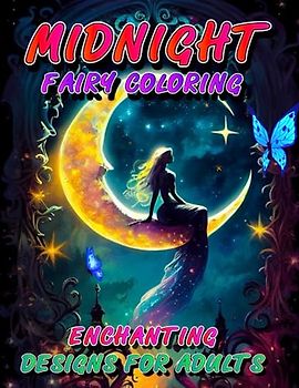 Midnight Fairy Coloring: Enchanting Designs for Adults