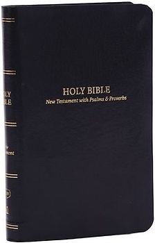 KJV Holy Bible: Pocket New Testament with Psalms and Proverbs, Black Leatherflex, Red Letter, Comfort Print: King James Version