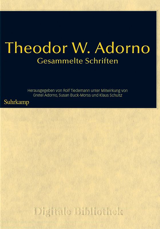 Digitale Bibliothek 97: Theodor W. Adorno - Gesammelte Schriften MacOS