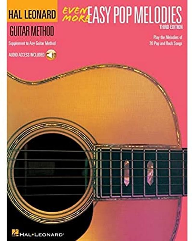 Even More Easy Pop Melodies 3rd Edition (Book/Audio) (Hal Leonard Guitar Method): Correlates with Book 3