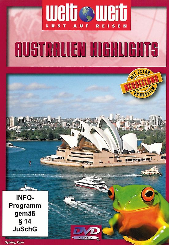 Australien Highlights mit Bonusfilm Neuseeland (Reihe welt weit) Gesamtlänge: ca. 74 Min. DVD