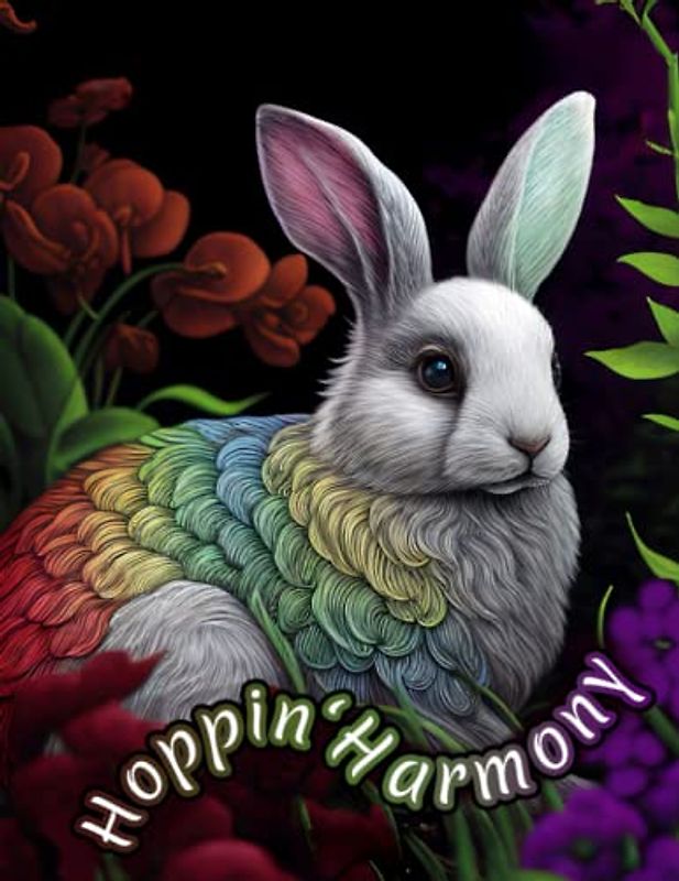 Hoppin' Harmony: Das Malbuch mit zauberhaften Hasenmotiven zum Ausmalen - für Erwachsene und Teenager: Achtsamkeit und Entspannung für Hasenfreunde
