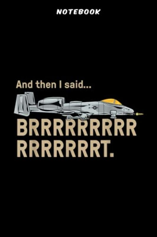 Notebook Ā10 Thūndērbōlt Wārthōg BRRRRRRT Āttāck Jēt Fūnnÿ Mēmē: Gifts for Grandma:6" x 9", over 100 pages / Lined Journal,Financial,Notebook Journal,Organizer,Daily