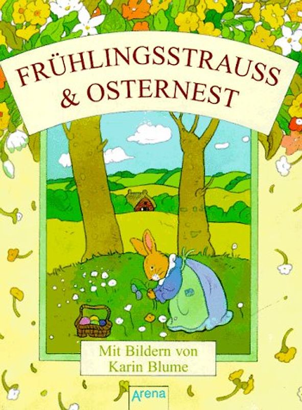 Frühlingsstrauss und Osternest