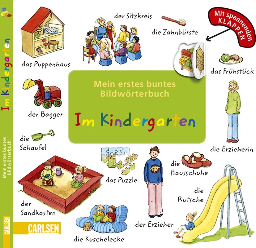 Mein erstes buntes Bildwörterbuch: Im Kindergarten