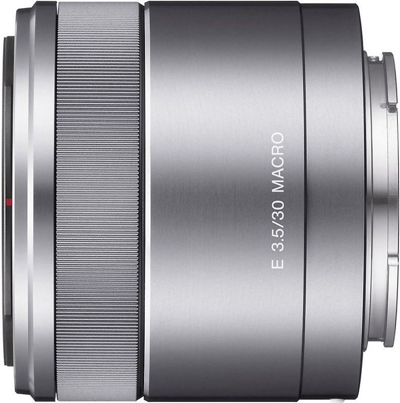 Sony E 30 mm F3.5 Macro 49 mm Objectif (adapté à Sony E-mount) argent