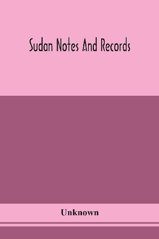 Sudan notes and records