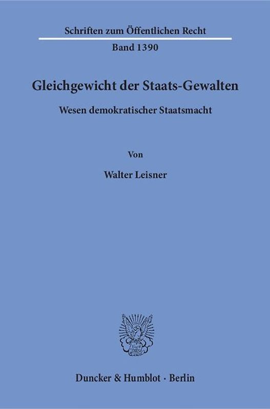 Gleichgewicht der Staats-Gewalten.