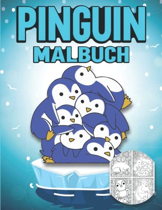 Pinguin Malbuch: Lustiges Pinguin Buch